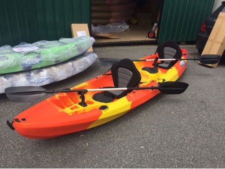 Cyclone 2+1 Family Sit On Kayak Lava Red