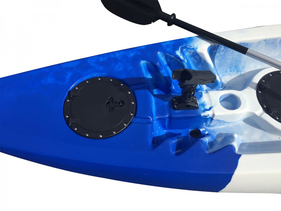 Tornado Single Sit On Kayak White Blue