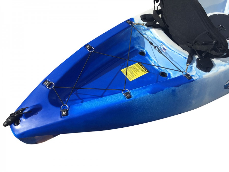 Tornado Single Sit On Kayak White Blue